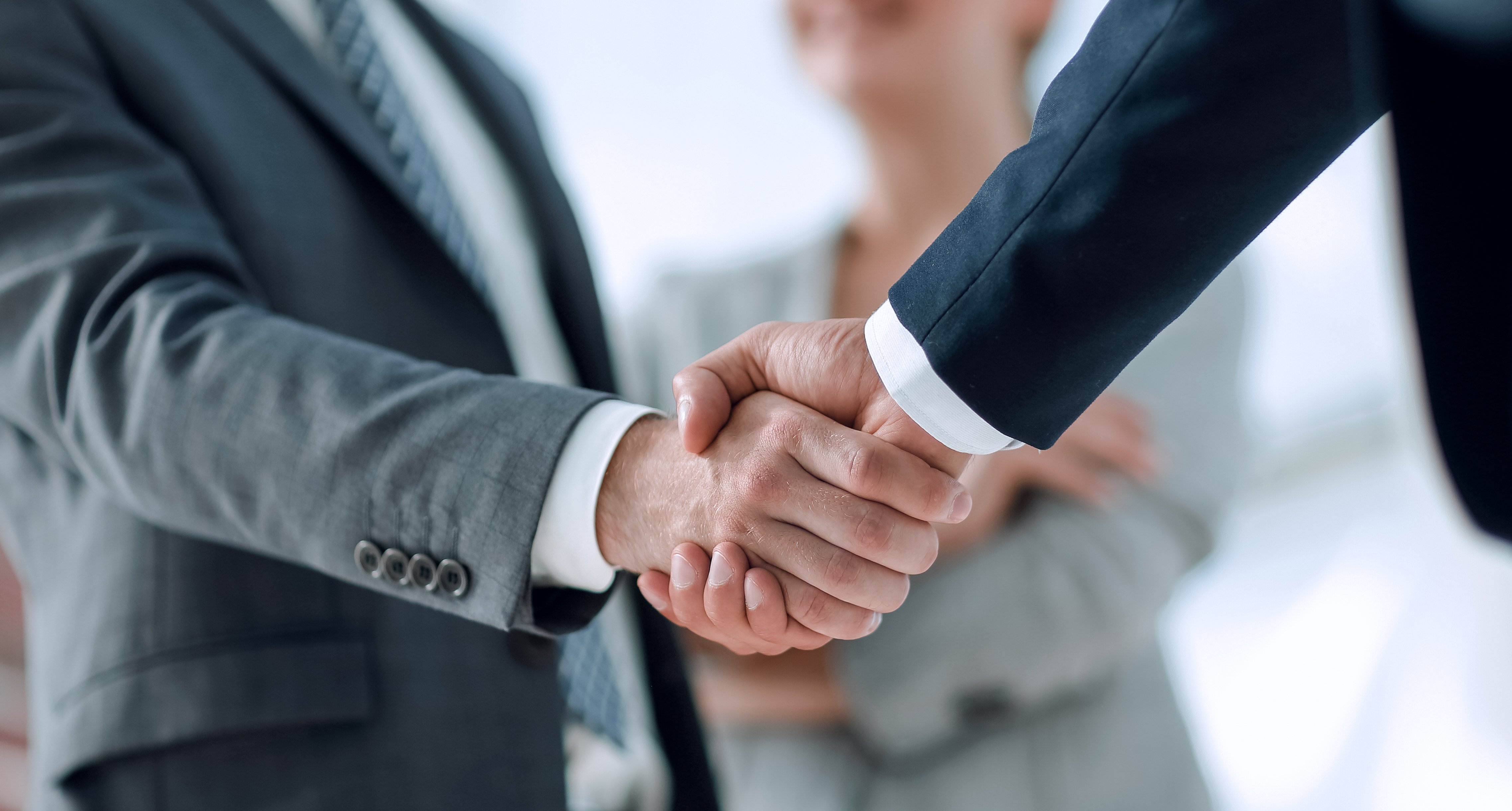 Business people shaking hands
