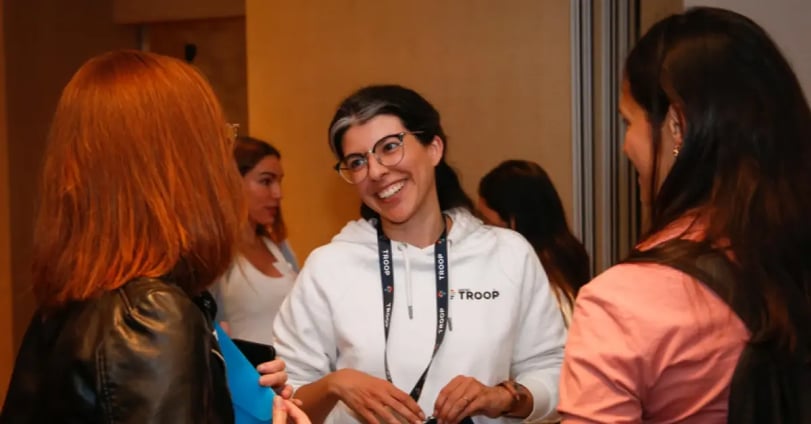 Group of Admin Professionals at an event networking