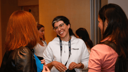 Group of admin professionals at an event