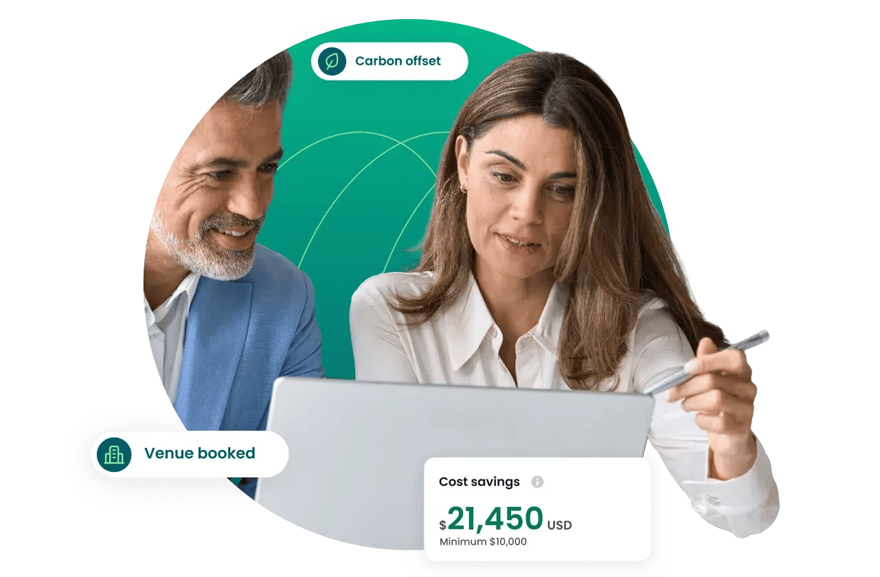 Finance team reviewing meeting budgets staying in control