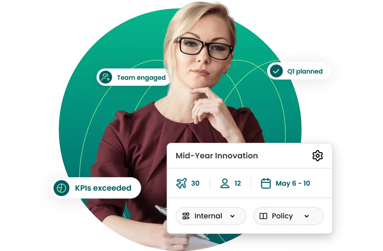 Young HR lady empowering meetings Young HR lady empowering meetings